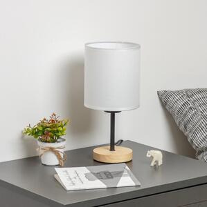 Brilagi - Lampada da tavolo NUBILA WOOD 1xE27/25W/230V quercia/bianco