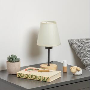Brilagi - Lampada da tavolo NUBILA WOOD 1xE27/25W/230V quercia/color crema
