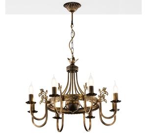 Jupiter 225 - KO 8 - Lampadario a sospensione con catena KORONA 8xE14/40W/230V