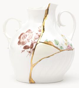 Vaso in Fine Bone China Kintsugi, alt. 19 cm