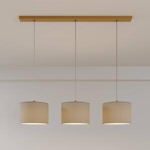 Euluna Lampada sospensione Corralee, grigio, 3 luci