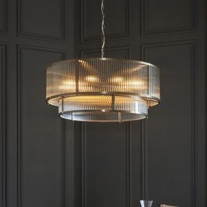 Endon 119456 - Lampadario a catena RIDGETON 8xE14/7W/230V in ottone