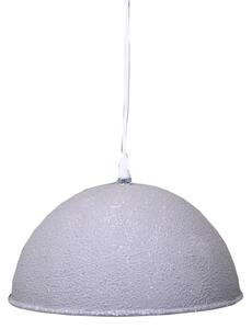 Lampadario in metallo vintage bianco/grigio con attacco cm Ø26xh19