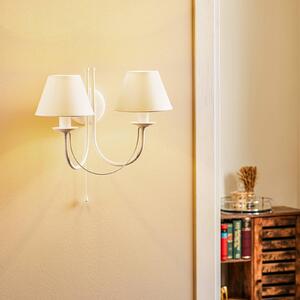 Euluna Applique Bona, 2 luci, bianco