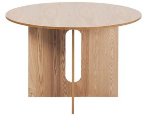 Tavolo da pranzo in legno chiaro ⌀ 120 cm stile moderno soggiorno Beliani