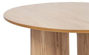 Tavolo da pranzo in legno chiaro ⌀ 120 cm stile moderno soggiorno Beliani