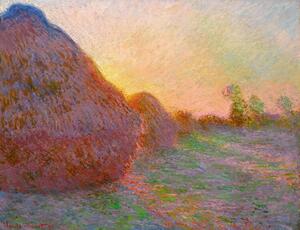 Riproduzione Haystacks, Claude Monet