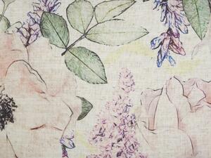 Set di 2 cuscini decorativi motivo floreale viola federa sfoderabile 45 x 45 cm Accessori Decorativi Glamour Vintage Beliani