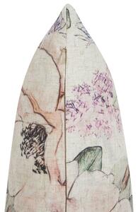 Cuscino decorativo motivo floreale viola federa sfoderabile 45 x 45 cm Accessori Decorativi Glamour Vintage Beliani