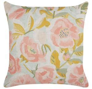 Cuscino decorativo motivo floreale rosa e blu federa sfoderabile 45 x 45 cm Accessori Decorativi Glamour Vintage Beliani