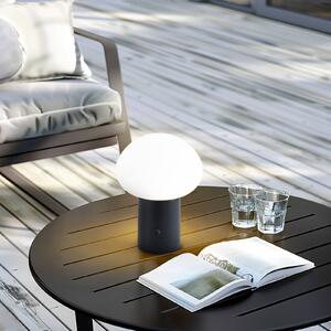 Lampada da tavolo ricaricabile Lindby LED Zelie, nero, alluminio, IP44