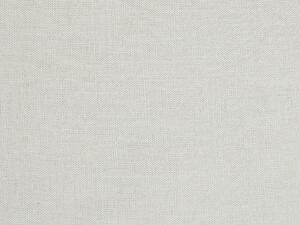 Set di 2 cuscini decorativi in lino bianco sporco 30 x 45 cm con balze e fiocchi Beliani