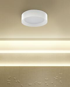 Lampada da soffitto in acciaio bianco acrilico integrato con luci a LED di forma rotonda decorativa moderna illuminazione Beliani