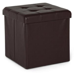 Pouf contenitore pieghevole MAGDA nero