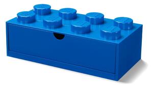Scatola da tavolo blu con cassetto , 31 x 16 cm - LEGO®