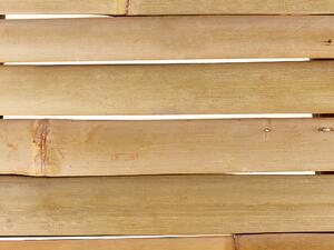 Tavolino da caffè rettangolare in bambù chiaro 64 x 55 cm esterno elegante Beliani