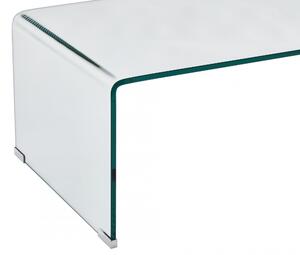 Tavolino MAYFAIR in vetro temperato 120x40x45 cm