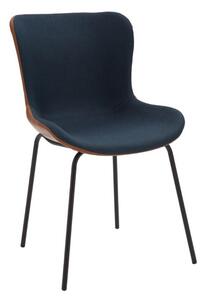 Set di sedie KARLIN imbottite con gambe in metallo verniciato nero