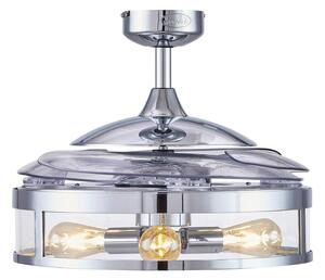 Beacon Lighting Ventilatore Fanaway Classic con luce, cromo