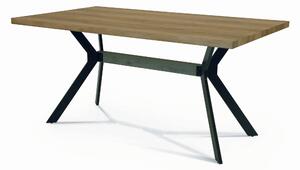 Tavolo CAMDEN TOWN in legno impiallacciato 160×90 cm e base in metallo