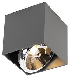 Faretto design quadrato grigio chiaro incl. lampadina G9 - BOX