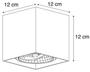 Faretto design quadrato grigio chiaro incl. lampadina G9 - BOX