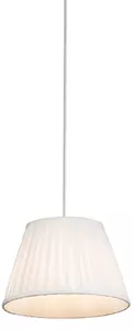 Lampada a sospensione retrò color crema 25 cm - Plisse