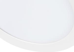Faretto da incasso o da parete bianco 18 cm con LED 3 gradini dimmerabile per riscaldare - Trans