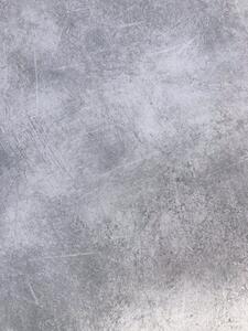 Tavolo SANREMO in metallo e cemento grigio allungabile a libro 90×90 cm – 180×90 cm