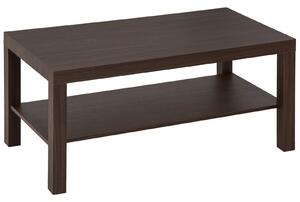 Homcom Tavolino Basso in Legno da Soggiorno Tavolo Salotto da caff Noce Disegno Elegante e Moderno, Noce|Aosom