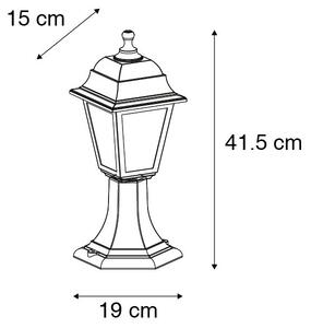 Lampioncino lanterna esterno classico nero 44 cm IP44 - CAPITAL