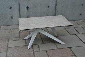 Tavolo MANHATTAN vetroceramica effetto beton allungabile 160×90 cm – 240×90 cm