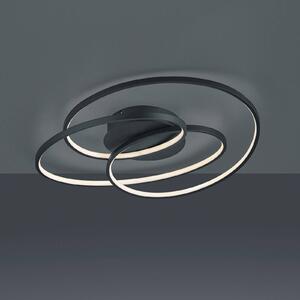 Trio Lighting Plafoniera LED Gale, 60 cm, nero satinato