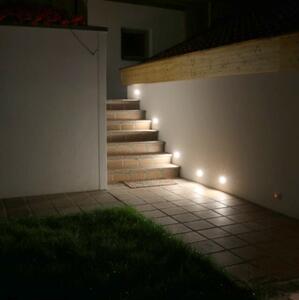 Set di 6 faretti da incasso moderni in acciaio con LED inclusi - Square 7