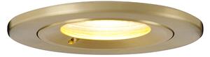 Set di 6 faretti da incasso moderni oro rotondi IP44 - Xena
