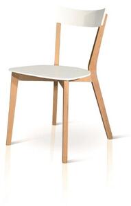 Set di 2 sedie MIRASIERRA in legno bianco e naturale