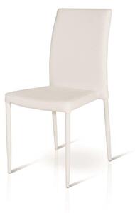 Set di 4 sedie HAMPSTEAD in ecopelle bianca