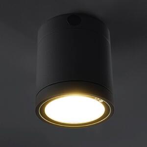 Heitronic Plafoniera LED Negro per uso esterno