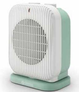 OLIMPIA SPLENDID Termoventilatore Caldobagno Stufa elettrica per Riscaldamento Potenza 2000 Watt 2 Livelli di Potenza colore Bianco e Verde - Caldo
