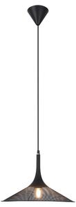 Lampadario a sospensione con filo KIRUNA 1xE27/40W/230V diametro 25 cm nero