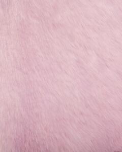 Pelle di pecora rosa 65 x 110 cm naturale a Pelo Lungo in stile rustico Beliani