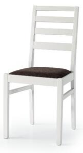 Set di 2 sedie in legno massiccio bianca