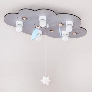 Waldi-Leuchten GmbH Plafoniera Nuvola, 5 luci, pendenti, grigio