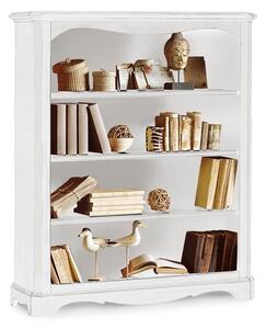 Libreria in legno bianco 4 ripiani