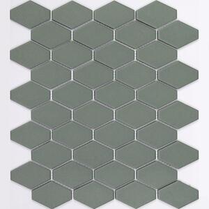 Mosaico ceramica Flacke Green Mat verde sp. 6 mm