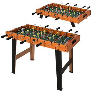 HOMCOM Calcio Balilla in Legno con 22 Giocatori in Formazione 3:4:3, 2 Palline e 2 Segnapunti Inclusi 84.5x40x61.2cm|Aosom