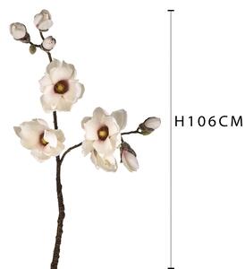 Magnolia Artificiale con 9 Fiori Artificiali Altezza 106 cm