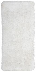 Tappeto Shaggy Tappeto a pelo lungo Solido Poliestere Bianco Rettangolare 80 x 150 cm Beliani