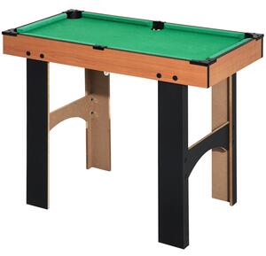 HOMCOM Tavolo Multigioco 4 in 1 con Calcio Balilla, Hockey da Tavolo, Ping Pong e Biliardo in MDF, 92x78x80cm | Aosom Italy