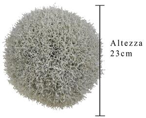 Sfera di Lichene Artificiale Larghezza 23 cm Verde